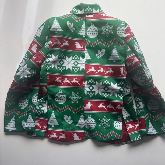 SUITMEISTER Boys Christmas Suit Festive Green size 4-6Y - Picture 3 of 9